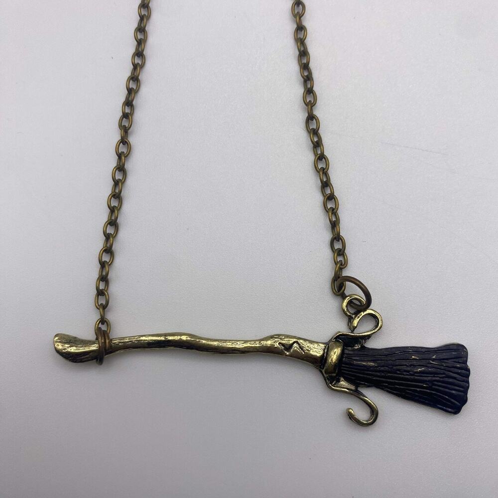 Witch Broom Pendant Harry Potter‎ Broomstick Vintage Style Necklace Women